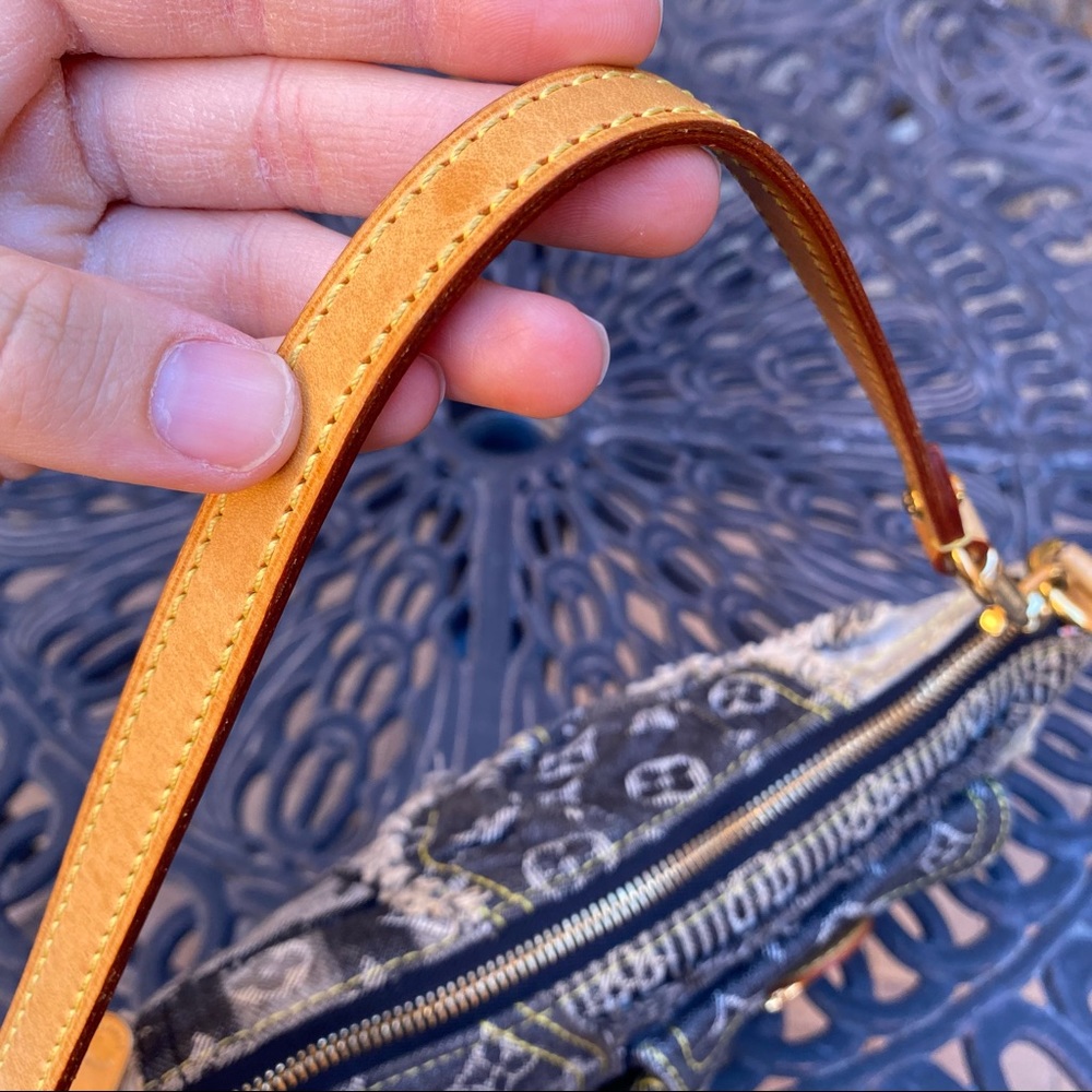 SOLD Louis Vuitton Denim Patchwork Pouchy Shoulder Bag - Picture 7 of 15